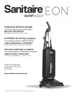 Предварительный просмотр 20 страницы Sanitaire Eon quietClean SC5500A Series Owner'S Manual