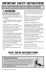 Preview for 2 page of Sanitaire Professional SL4410A Series User Manual