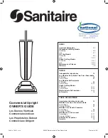 Sanitaire Quiet Clean SC889 Owner'S Manual preview