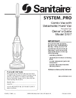 Sanitaire S107 System_Pro Owner'S Manual preview