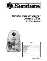 Preview for 1 page of Sanitaire S3530 Series Owner'S Manual