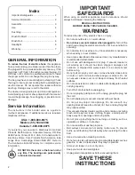 Preview for 2 page of Sanitaire S647 Series Owner'S Manual