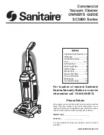 Sanitaire SC5815 Owner'S Manual предпросмотр