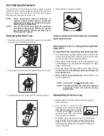 Preview for 8 page of Sanitaire SC5815 Owner'S Manual