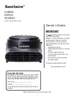 Preview for 1 page of Sanitaire SC6055A Owner'S Manual