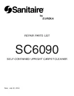 Sanitaire SC6090 Repair Parts List Manual preview