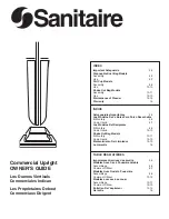 Sanitaire SC684F Owner'S Manual preview