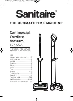 Sanitaire SC7100A User Manual предпросмотр