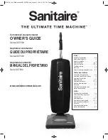 Sanitaire SC7500 Series Owner'S Manual предпросмотр