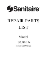 Предварительный просмотр 1 страницы Sanitaire SC883A Repair Parts List Manual