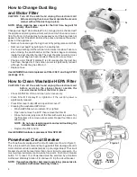 Предварительный просмотр 4 страницы Sanitaire System_Pro SP6952 Owner'S Manual