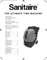 Sanitaire The Ultimate Time Machine SC6085 Series User Manual предпросмотр