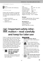 Preview for 12 page of Sanitas B5P Instructions For Use Manual