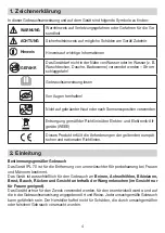 Preview for 4 page of Sanitas SatinSkin Pro IPL 70 Instructions For Use Manual