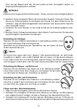 Preview for 15 page of Sanitas SatinSkin Pro IPL 70 Instructions For Use Manual