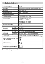 Preview for 21 page of Sanitas SatinSkin Pro IPL 70 Instructions For Use Manual