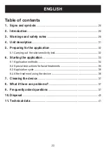 Preview for 23 page of Sanitas SatinSkin Pro IPL 70 Instructions For Use Manual