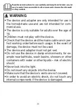 Preview for 24 page of Sanitas SatinSkin Pro IPL 70 Instructions For Use Manual