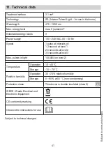 Preview for 41 page of Sanitas SatinSkin Pro IPL 80 Instructions For Use Manual