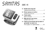 Предварительный просмотр 1 страницы Sanitas SBC 15 Instructions For Use Manual