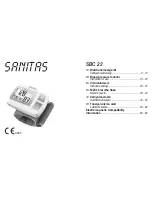 Sanitas SBC 23 Instructions For Use Manual предпросмотр