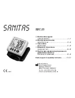 Предварительный просмотр 1 страницы Sanitas SBC 25 Instructions For Use Manual