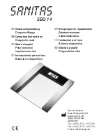 Sanitas SBG 14 Operating Instructions Manual preview