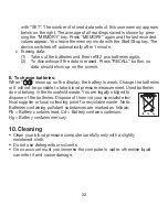 Предварительный просмотр 22 страницы Sanitas SBM 06 Operating Instructions Manual