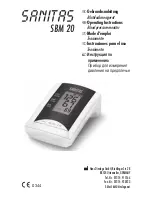 Sanitas SBM 20 Operating Instructions Manual предпросмотр