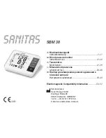 Sanitas SBM 38 Instructions For Use Manual preview