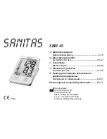 Предварительный просмотр 1 страницы Sanitas SBM 45 Instructions For Use Manual