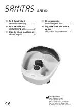 Sanitas SFB 09 Instructions For Use Manual preview