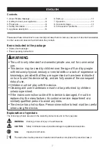 Предварительный просмотр 7 страницы Sanitas SFM 33 Instructions For Use Manual