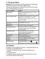 Preview for 10 page of Sanitas SFT41 Operating Instructions Manual