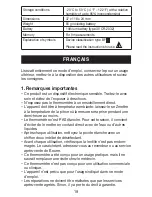 Preview for 19 page of Sanitas SFT41 Operating Instructions Manual