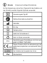 Предварительный просмотр 4 страницы Sanitas SIH 52 Instructions For Use Manual