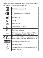 Предварительный просмотр 40 страницы Sanitas SIH 52 Instructions For Use Manual