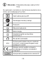 Предварительный просмотр 176 страницы Sanitas SIH 52 Instructions For Use Manual