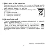 Preview for 11 page of Sanitas SMG 11 Instructions For Use Manual