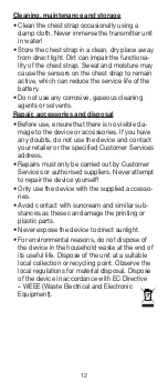 Preview for 12 page of Sanitas SPM 230 Instructions For Use Manual