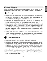 Preview for 5 page of Sanitas SPM 25 Operating Instructions Manual