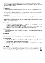 Preview for 14 page of Sanitas SWB 20 Instructions For Use Manual