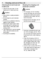 Preview for 23 page of Sanitas SZA 70 Operating Instructions Manual