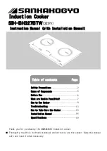 Sankakogyo SIH-BH327BTW Instruction Manual preview