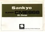 Sankyo SUPER CME666 Instruction Manual preview