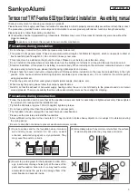 Preview for 1 page of SankyoTateyama SankyoAlumi TF Series Assembling Manual