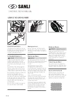 Preview for 8 page of SANLI Bumble Bee Jnr BBJ300 Instruction Manual