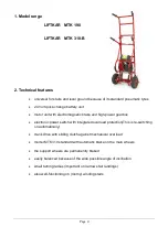 Предварительный просмотр 4 страницы SANO Liftkar MTK 190 Operating Manual