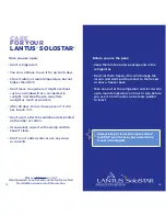 Preview for 8 page of Sanofi-aventis Lantus SoloSTAR User Manual