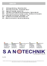 Preview for 1 page of Sanotechnik 9002827035303 Mounting Instruction